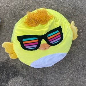 Yellow Chick Plush Toy – Rainbow Sunglasses, Easter Spring Decor, Cute & Cool